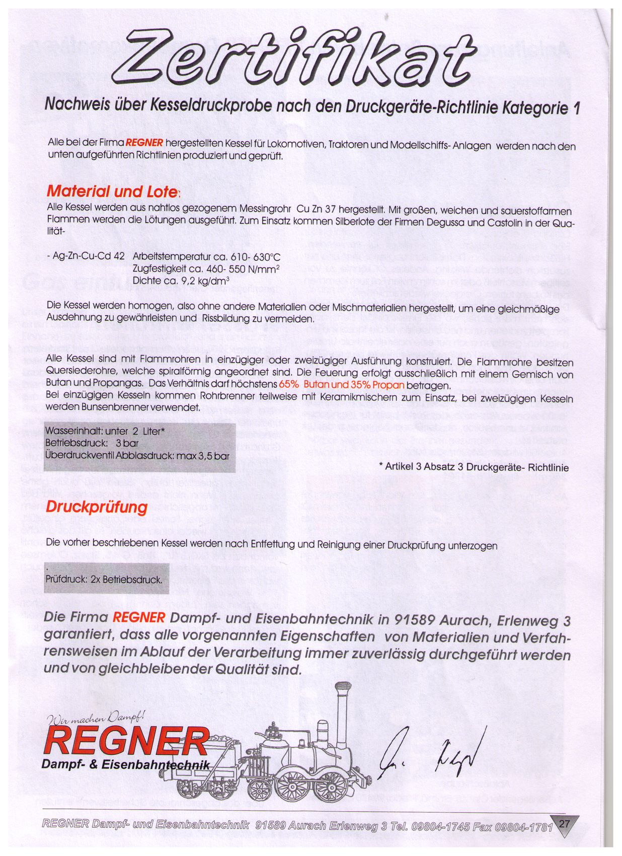 Keuringscertificaat