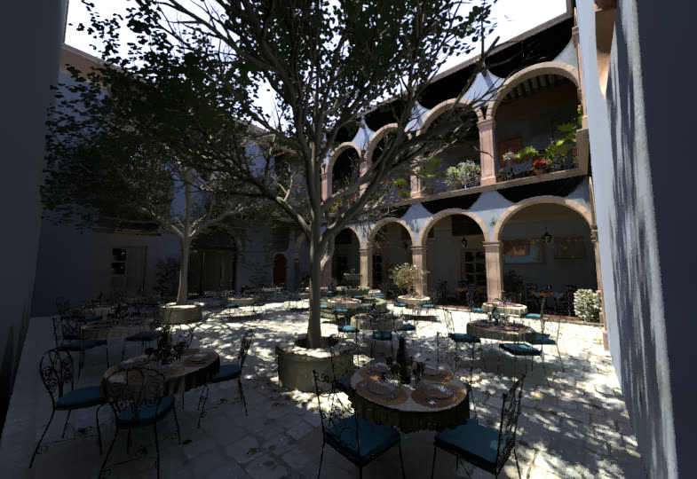 San Miguel courtyard preview